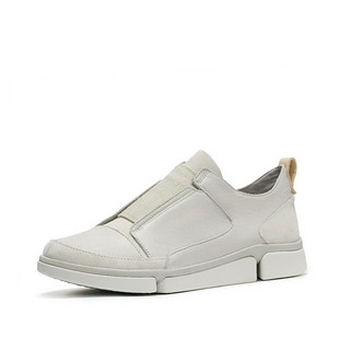 Clarks 其乐 三瓣底系列 TriVerve Slip 男士休闲户外鞋 261395697 白色 41.5