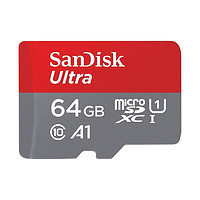 SanDisk 闪迪 SDSQUNC Micro-SD存储卡 64GB（UHS-I、U1、A1）+读卡器