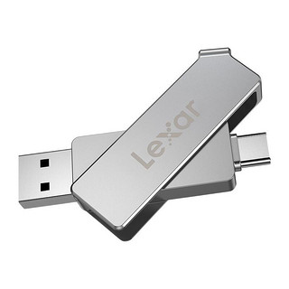 Lexar 雷克沙 D30c USB 3.1 U盘 银色 128GB USB/Type-C