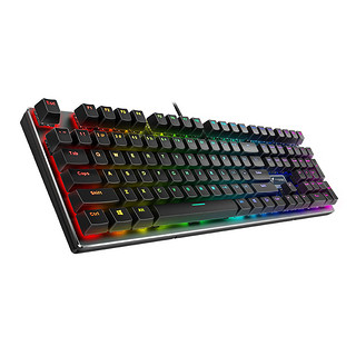 RAPOO 雷柏 V700 合金版 108键 有线机械键盘 黑色 雷柏黑轴 RGB