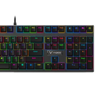 RAPOO 雷柏 V700 合金版 108键 有线机械键盘 黑色 雷柏黑轴 RGB