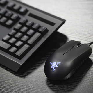 RAZER 雷蛇 二角尘蛛 有线键盘+ABYSSUS 有线鼠标 键鼠套装 黑色