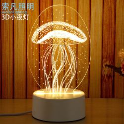索凡 led小夜灯卧室睡眠灯婴儿喂奶护眼少女心梦幻床头灯温馨台灯创意