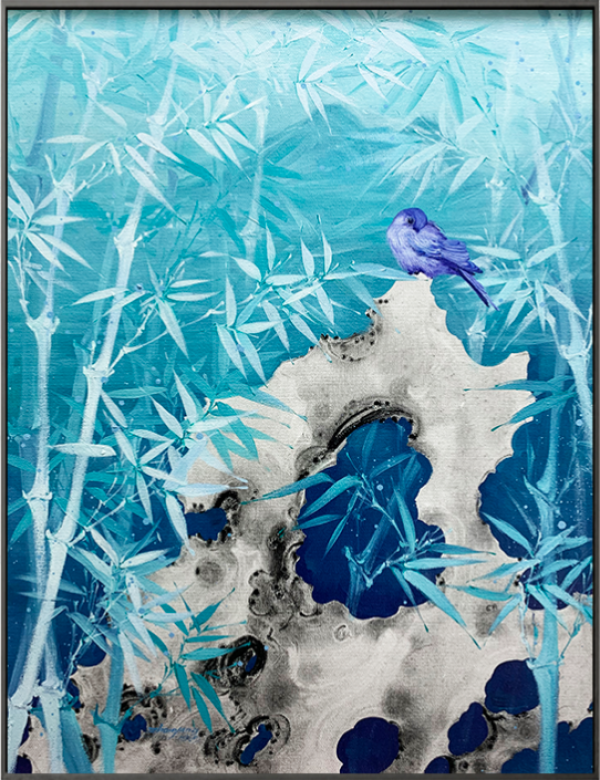 artmorn墨斗鱼艺术周杨林涧6090cm中国风花鸟新中式装饰画