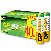 GP 超霸 PCA15AU232 5号碱性电池 1.5V 40粒装