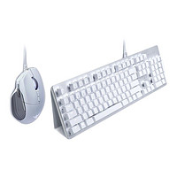 RAZER 雷蛇 猎魂光蛛 水银版 机械键盘+巴塞利斯蛇 水银版 有线鼠标 键鼠套装 白色