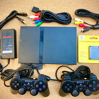 PS2原装游戏机7W 9W薄机 PS1兼容 读盘光盘游戏机