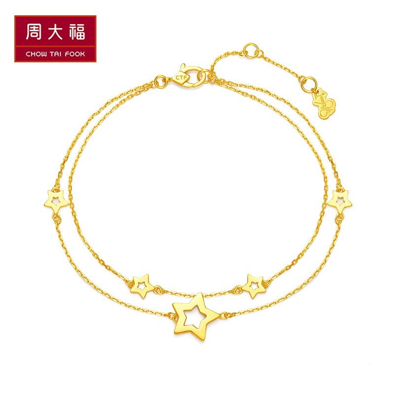 chow tai fook 周大福 17916系列 e122824 女士手链 22k金