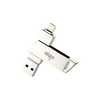 aigo 爱国者 U368 USB 3.0 U盘 银色 32GB Lightning/USB-A双口