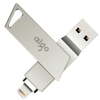 aigo 爱国者 U368 USB 3.0 U盘 银色 32GB Lightning/USB-A双口