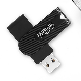 FANXIANG 梵想 F201 USB 2.0 旋转防护U盘 黑色 64GB USB