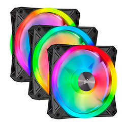 USCORSAIR 美商海盗船 CORSAIR 美商海盗船 QL120 RGB 120mm 机箱散热风扇 三个装