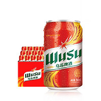 WUSU 乌苏啤酒 烈性啤酒 红乌苏 330mL 6罐