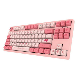 Akko 艾酷 3087 美少女战士 87键 有线机械键盘 粉色 Cherry茶轴 无光