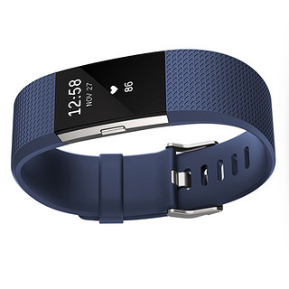 fitbit Charge 2  智能手环 蓝色 硅胶表带 蓝色（ECG、睡眠监测）