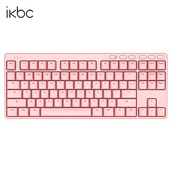 iKBC 双模无线机械键盘 87键 粉色 红轴