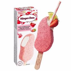 Häagen·Dazs 哈根达斯 草莓大吉利脆皮条 冰淇淋 69g