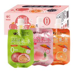 千丝 低0脂肪可吸蒟蒻果冻整箱500g
