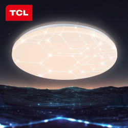 TCL 照明 LED吸顶灯卧室灯书房灯时尚浪漫圆形房间灯星河璀璨银河36W三段调光工程工业