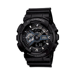 CASIO 卡西欧 casio G-Shock黑武士防水运动石英情侣手表GA-110