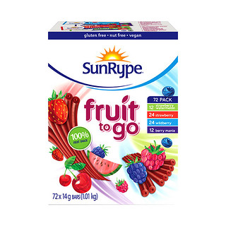 SunRype 桑莱普 水果条 加拿大版 草莓味+野莓味+综合莓果味+草莓西瓜味 1.01kg