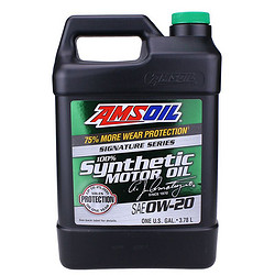 AMSOIL 安索 全合成机油 润滑油 0W-20 SN 3.78L 签名版ASM1G 养车保养