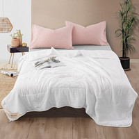  罗莱生活 LUOLAI 家纺 优享 纤柔纤维夏被 白色 220*250cm