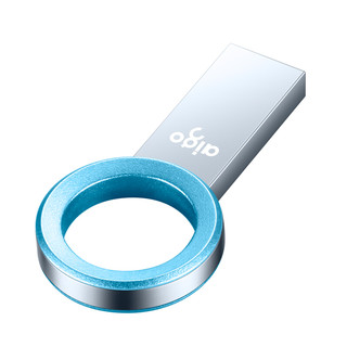 aigo 爱国者 金属情侣系列 U520 USB 3.1 U盘 蓝色 128GB USB