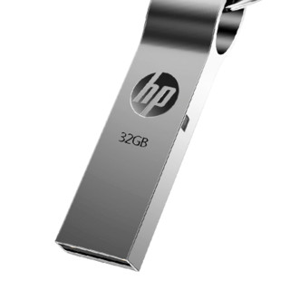 HP 惠普 V285W 钥匙环款 USB 2.0 U盘 黑曜色 32GB USB