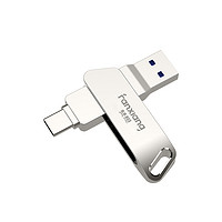 FANXIANG 梵想 手机U盘系列 F376 USB 3.1 U盘 银色 64GB USB/USB-C双口