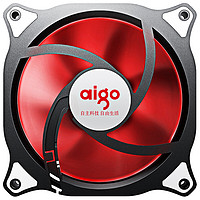 aigo 爱国者 极光 单色光 120mm 机箱散热风扇 单个装 红色