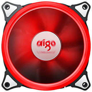 aigo 爱国者 极光 单色光 120mm 机箱散热风扇 单个装 红色