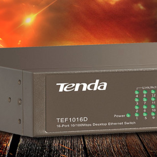 Tenda 腾达 TEF1016D 16口百兆交换机