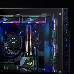 COOLER MASTER 酷冷至尊 CoolerMaster)MB400L(智瞳)MATX电脑台式机小机箱 钢玻侧板/拉丝前面板/280水冷位/6风扇位/4硬盘位