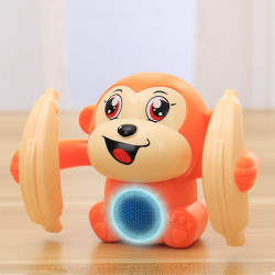 宝贝趣儿童玩具声控翻滚猴子抖音同款早教玩具唱歌走路翻跟斗男孩女孩