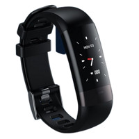 dido G16 智能手环 黑色 硅胶表带 黑色（血压、心率、睡眠监测、心电图）