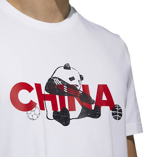 adidas 阿迪达斯 CHINA TEE M 2 男子运动T恤 GP1848 白色 L