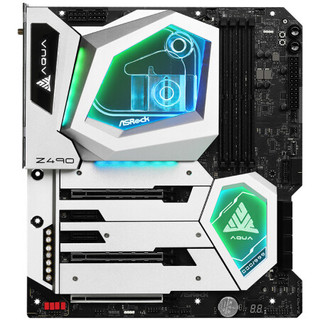 ASRock 华擎 Z490 AQUA主板 支持 CPU 10900K/10700K Intel Z490/LGA 1200）