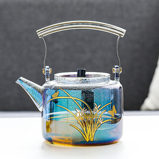 苏氏陶瓷 SUSHI CERAMICS）高硼硅耐热煮茶壶银把贝彩泡茶壶