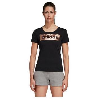 adidas 阿迪达斯 LINEAR FOIL TEE 女子运动T恤 CD1978