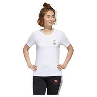 adidas NEO W DSNY DD TEE2 Disney唐老鸭联名款 女子运动T恤 GJ5652 白色 L