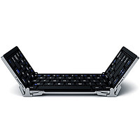 B.O.W 航世 HB066 布绒袋版 64键 蓝牙无线薄膜键盘 黑色 无光