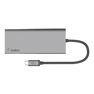 belkin 贝尔金 F4U092btSGY Type-C扩展坞 6合一 银色