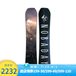 NOBADAY ×零夏 滑雪单板男女款新黎明全碳纤维全能滑雪板 蓝色 157