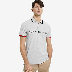 TOMMY HILFIGER 汤米·希尔费格 Tommy Hilfiger汤米 男士新款休闲时尚翻领短袖POLO衫 美码偏大一码