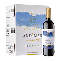 ANDIMAR 爱之湾 西班牙原瓶原装进口红酒 ANDIMAR爱之湾干红葡萄酒 750ML