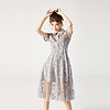 马克华菲女装新款镂空设计裙子中长款修身连衣裙2021夏季新款 L 000均色