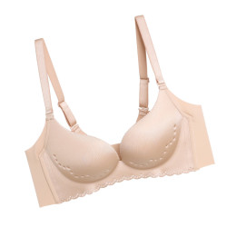 aimer 爱慕 性感舒适光面无痕内衣女调整型聚拢无钢圈文胸