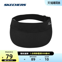 SKECHERS 斯凯奇 Skechers斯凯男女同款纯色百搭时尚镂空遮阳帽运动休闲帽P121U009