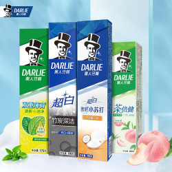 DARLIE 黑人 薄荷茶倍健套装 715g(小苏打190g+竹炭190g+薄荷175g+茶倍健白桃160g)